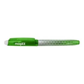Online MagiXX Classic Boligrafo de Tinta Gel Borrable - Trazo de 0.7mm - Cartucho Reemplazable - Uso Ambidiestro - Color Verde
