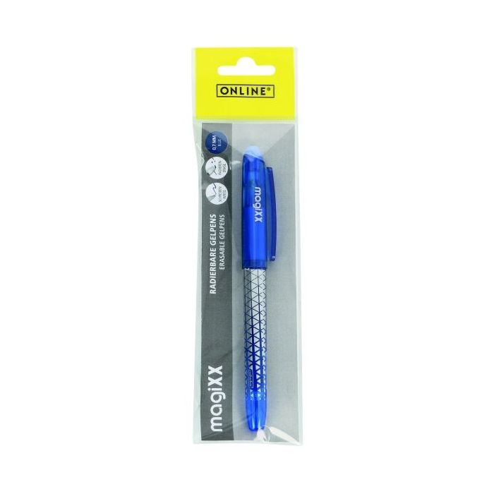 Online MagiXX Classic Boligrafo de Tinta Gel Borrable - Trazo de 0.7mm - Cartucho Reemplazable - Presentado en Blister - Uso Amb