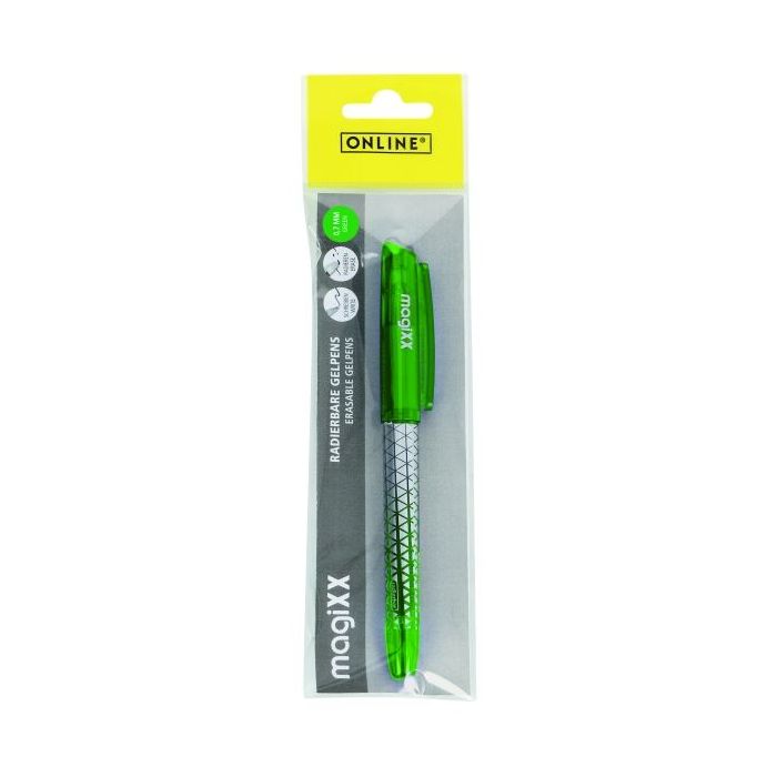 Online MagiXX Classic Boligrafo de Tinta Gel Borrable - Trazo de 0.7mm - Cartucho Reemplazable - Presentado en Blister - Uso Amb
