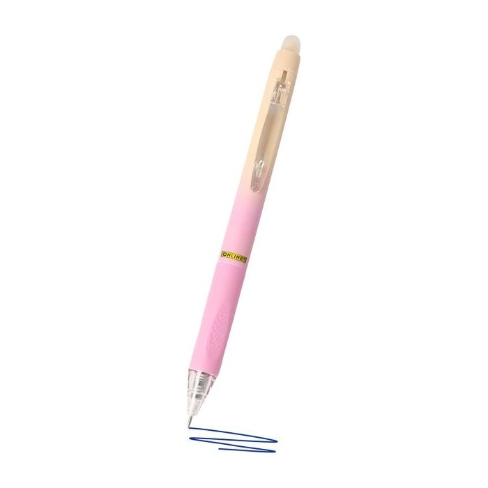 Online MagiXX Design Cotton Peach Boligrafo de Tinta Gel Borrable - Retractil - Trazo de 0.7mm - Cartucho Reemplazable - Tinta A