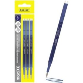 Online MagiXX Pack de 3 Recambios de Tinta Gel Borrable - Trazo de 0.7mm - Color Azul