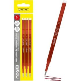 Online MagiXX Pack de 3 Recambios de Tinta Gel Borrable - Trazo de 0.7mm - Color Rojo