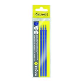 Online MagiXX L Pack de 3 Recambios de Tinta Gel Borrable - Trazo de 0.7mm - Color Azul