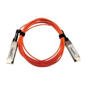 Ruijie 40G-AOC-5M Cable de Fibra Optica - 5 Metros - 2 Modulos Transceptores QSFP+ - Velocidad hasta 40Gbps - Color Naranja