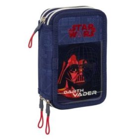 Safta Star Wars Plumier de 3 Pisos - 37 Piezas - Goma - Lapiz - 2 Boligrafos - Sacapuntas - 2 Reglas - 16 Colores - 14 Rotulador