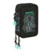 Safta Minecraft Screen Plumier de 3 Pisos - 37 Piezas - Goma - Lapiz - 2 Boligrafos - Sacapuntas - 2 Reglas - 16 Colores - 14 Ro