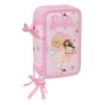 Safta Barbie Ballet Plumier de 3 Pisos - 37 Piezas - Goma - Lapiz - 2 Boligrafos - Sacapuntas - 2 Reglas - 16 Colores - 14 Rotul