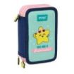 Safta Mr. Wonderful Estrella Plumier de 3 Pisos - 37 Piezas - Goma - Lapiz - 2 Boligrafos - Sacapuntas - 2 Reglas - 16 Colores -