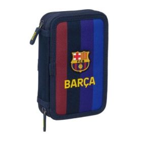 Safta F.C.Barcelona 1ª Equipacion 26/27 Plumier de 2 Pisos - 29 Piezas - Goma - Lapiz - 2 Boligrafos - Sacapuntas - 10 Colores -