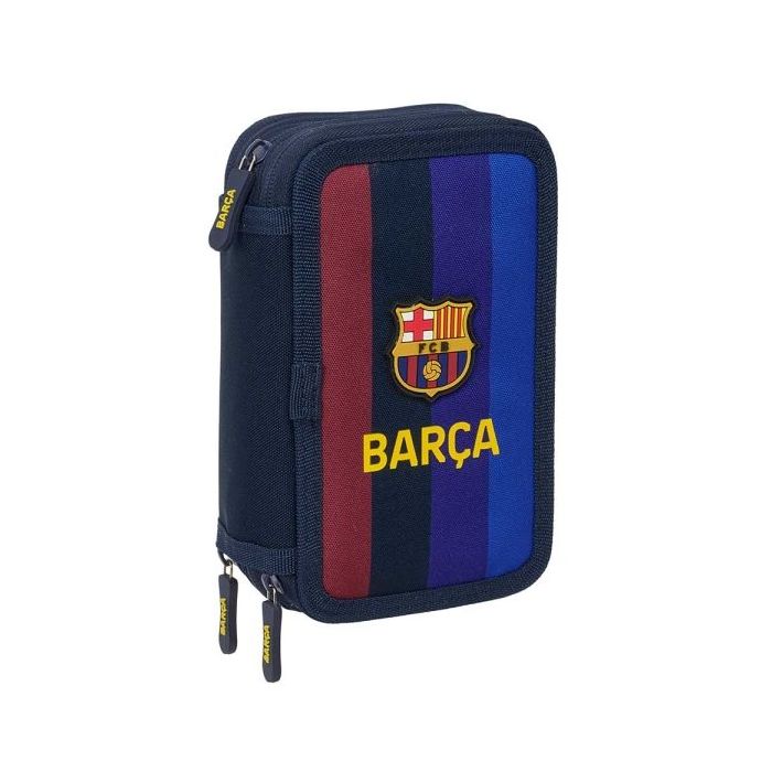Safta F.C.Barcelona 1ª Equipacion 26/27 Plumier de 3 Pisos - 37 Piezas - Goma - Lapiz - 2 Boligrafos - Sacapuntas - 2 Reglas - 1
