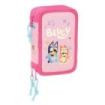 Safta Bluey Dance Plumier de 3 Pisos - 37 Piezas - Goma - Lapiz - 2 Boligrafos - Sacapuntas - 2 Reglas - 16 Colores - 14 Rotulad