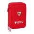 Safta Sevilla FC Plumier de 3 Pisos - 37 Piezas - Goma - Lapiz - 2 Boligrafos - Sacapuntas - 2 Reglas - 16 Colores - 14 Rotulado