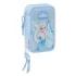 Safta Frozen Plumier de 3 Pisos - 37 Piezas - Goma - Lapiz - 2 Boligrafos - Sacapuntas - 2 Reglas - 16 Colores - 14 Rotuladores