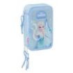 Safta Frozen Plumier de 3 Pisos - 37 Piezas - Goma - Lapiz - 2 Boligrafos - Sacapuntas - 2 Reglas - 16 Colores - 14 Rotuladores