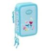 Safta Blackfit8 Petalos Plumier de 3 Pisos - 37 Piezas - Goma - Lapiz - 2 Boligrafos - Sacapuntas - 2 Reglas - 16 Colores - 14 R
