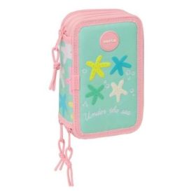 Safta Estrellas Plumier de 3 Pisos - 37 Piezas - Goma - Lapiz - 2 Boligrafos - Sacapuntas - 2 Reglas - 16 Colores - 14 Rotulador