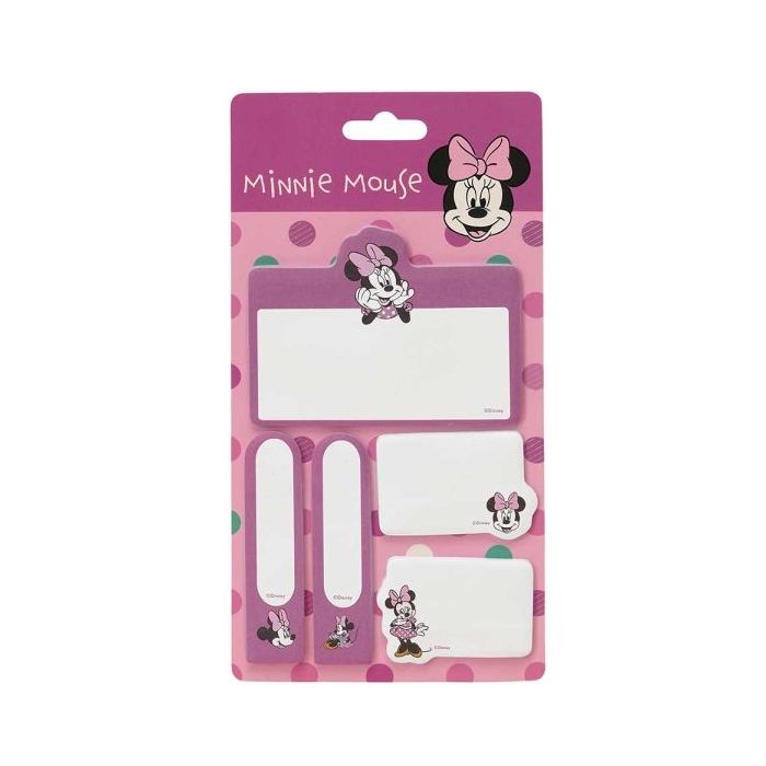 Safta Minnie Mouse Minty Pack de Notas Adhesivas - Formatos Surtidos - Cabecera para Colgar - 10x20cm - Color Rosa