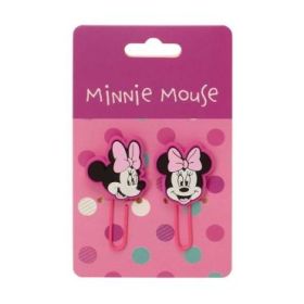 Safta Minnie Mouse Minty Pack de 2 Clips - Presentado en Blister - Color Rosa