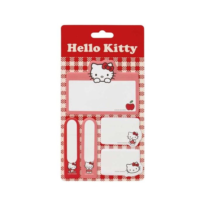 Safta Hello Kitty Pack de Notas Adhesivas - Formatos Surtidos - Cabecera para Colgar - 10x20cm - Color Rojo y Blanco