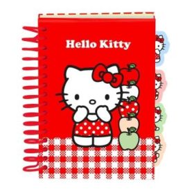 Safta Hello Kitty Bloc de Notas - Formato A6 - 80 Hojas de 80 g/m2 - Espiral - Tapas Duras - 4 Separadores Interiores - 10.5x14.