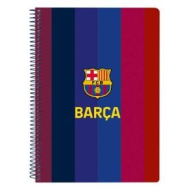 Safta F.C.Barcelona 1ª Equipacion 26/27 Libreta con Espiral - Formato Cuarto - 80 Hojas de 80g/m2 - Cuadricula 4x4mm - Tapas Dur