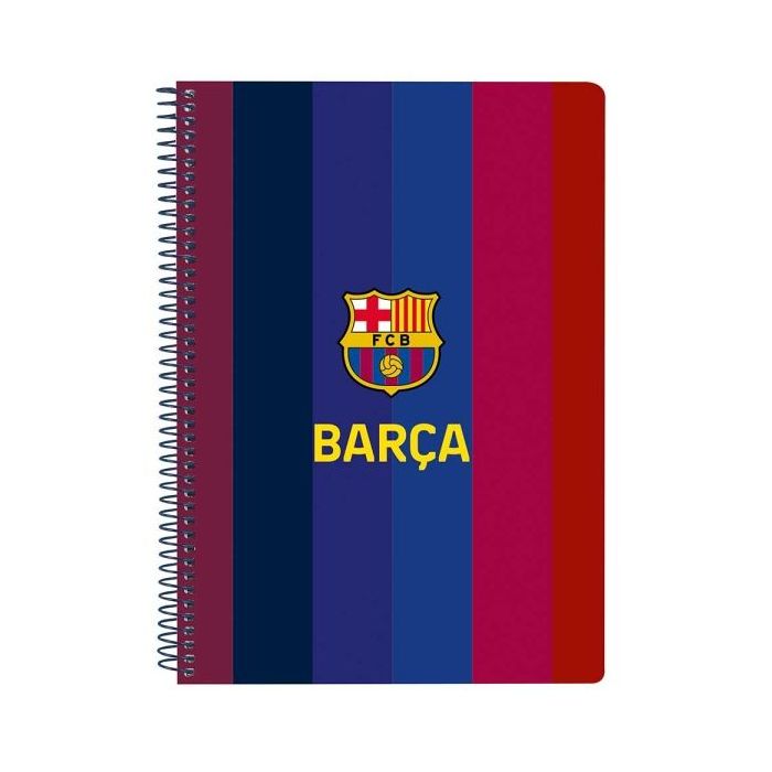 Safta F.C.Barcelona 1ª Equipacion 26/27 Libreta con Espiral - Formato Cuarto - 80 Hojas de 80g/m2 - Cuadricula 4x4mm - Tapas Dur