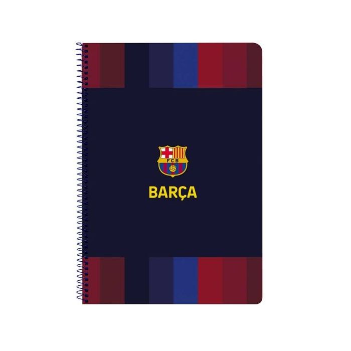 Safta F.C.Barcelona 1ª Equipacion 26/27 Libreta con Espiral - Formato Folio - 80 Hojas de 80g/m2 - Cuadricula 4x4mm - Tapas Dura