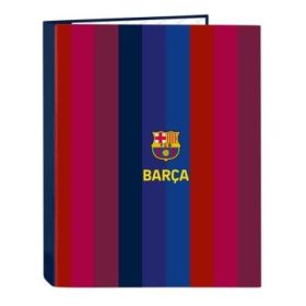 Safta F.C.Barcelona 1ª Equipacion 26/27 Carpeta de 4 Anillas de 25mm - Formato Folio - Tapas Duras Forradas - 26.5x33x4cm - Colo