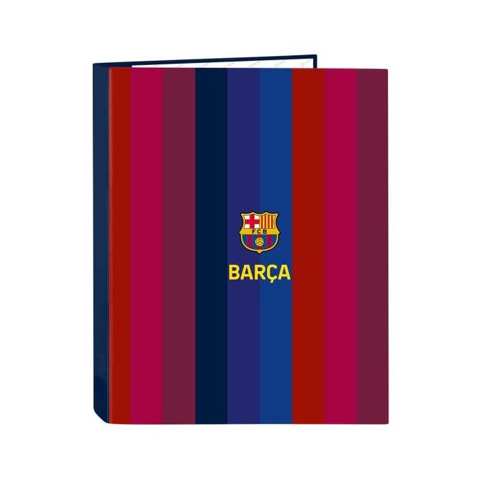 Safta F.C.Barcelona 1ª Equipacion 26/27 Carpeta de 4 Anillas de 25mm - Formato Folio - Tapas Duras Forradas - 26.5x33x4cm - Colo