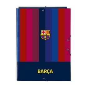 Safta F.C.Barcelona 1ª Equipacion 26/27 Carpeta de 3 Solapas - Formato Folio - Cierre con Gomas Elasticas - Tapas Duras Forradas