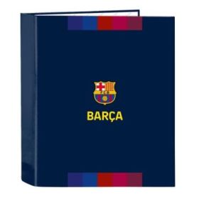 Safta F.C.Barcelona 1ª Equipacion 26/27 Carpeta de 4 Anillas de 40mm - Formato Folio - Tapas Duras Forradas - Lomo Ancho - 27x33