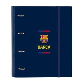 Safta F.C.Barcelona 1ª Equipacion 26/27 Carpeta de 4 Anillas de 35mm - Recambio de 100 Hojas A4 - Cuadricula de 5x5mm - 80g/m2 -