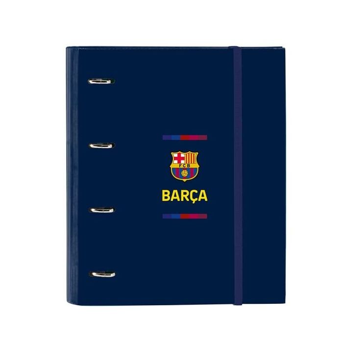 Safta F.C.Barcelona 1ª Equipacion 26/27 Carpeta de 4 Anillas de 35mm - Recambio de 100 Hojas A4 - Cuadricula de 5x5mm - 80g/m2 -