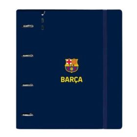 Safta F.C.Barcelona 1ª Equipacion 26/27 Carpeta de 4 Anillas de 35mm - Recambio de 100 Hojas A4 - Cuadricula de 5x5mm - 90g/m2 -