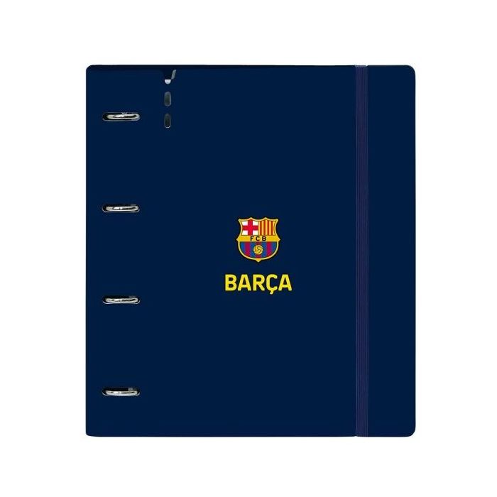 Safta F.C.Barcelona 1ª Equipacion 26/27 Carpeta de 4 Anillas de 35mm - Recambio de 100 Hojas A4 - Cuadricula de 5x5mm - 90g/m2 -