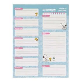 Safta Snoopy Planificador Semanal - 50 Paginas - 100 g/m2 - 19x25.5cm - Colores Surtidos