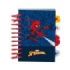 Safta Spider-Man Bloc de Notas - Formato A7 - 80 Hojas de 80 g/m2 - Espiral - Tapas Duras - 4 Separadores Interiores - 7.4x10.5c