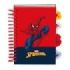 Safta Spider-Man Bloc de Notas - Formato A6 - 80 Hojas de 80 g/m2 - Espiral - Tapas Duras - 4 Separadores Interiores - 10.5x14.8