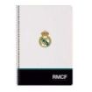 Safta Real Madrid Equipacion 26/27 Libreta con Espiral - Formato Folio - 80 Hojas de 80g/m2 - Cuadricula 4x4mm - Tapas Duras Gla
