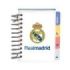 Safta Real Madrid Equipacion 26/27 Bloc de Notas - Formato A7 - 80 Hojas de 80 g/m2 - Espiral - Tapas Duras - 4 Separadores Inte