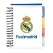 Safta Real Madrid Equipacion 26/27 Bloc de Notas - Formato A6 - 80 Hojas de 80 g/m2 - Espiral - Tapas Duras - 4 Separadores Inte