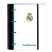 Safta Real Madrid Equipacion 26/27 Carpeta de 4 Anillas de 35mm - Recambio de 100 Hojas A4 - Cuadricula de 5x5mm - 80g/m2 - Sepa