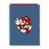 Safta Super Mario Carpeta de 3 Solapas - Formato Folio - Cierre con Gomas Elasticas - Tapas Duras Forradas - 26x33.5x2.5cm - Col