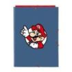 Safta Super Mario Carpeta de 3 Solapas - Formato Folio - Cierre con Gomas Elasticas - Tapas Duras Forradas - 26x33.5x2.5cm - Col