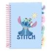 Safta Stitch Bloc de Notas - Formato A5 - 80 Hojas de 80 g/m2 - Espiral - Tapas Duras - 4 Separadores Interiores - 14.8x2.1cm -