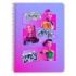 Safta K-Pop Demon Hunters Libreta con Espiral - Formato Cuarto - 80 Hojas de 80g/m2 - Cuadricula 4x4mm - Tapas Duras Glasofonada