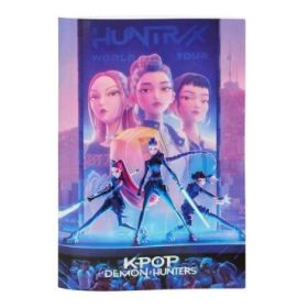 Safta K-Pop Demon Hunters Libreta Grapada - Formato A4 - Cuadricula de 5x5mm - Cantos Redondeados - 20.5x29.7cm - Multicolor