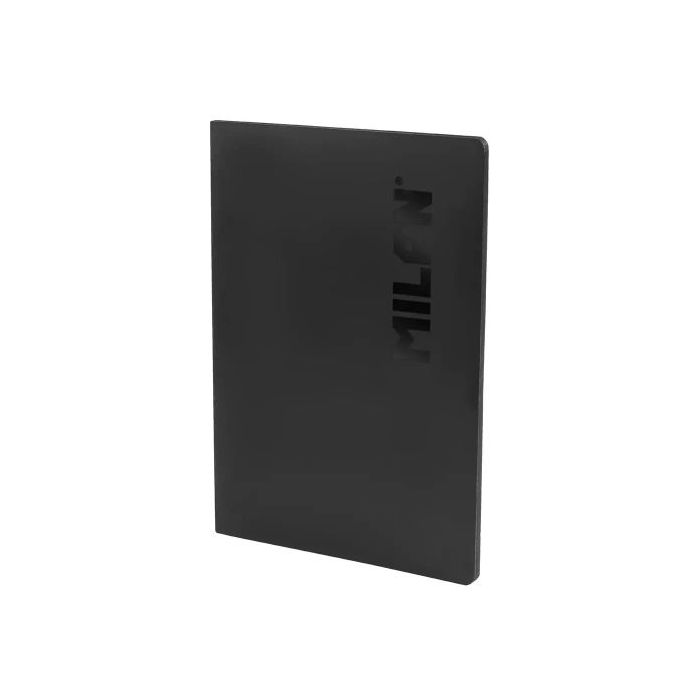 Milan Shadow Libreta Encolada Formato A4 Cuadricula 5x5mm - 48 Hojas de 95 gr/m2 Microperforadas - Color Negro