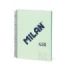 Milan 430 Since 1918 Cuaderno Espiral Formato A4 Doble Pauta 3,5mm - 80 Hojas de 95 gr/m2 Microperforadas con 4 Taladros - Tapa