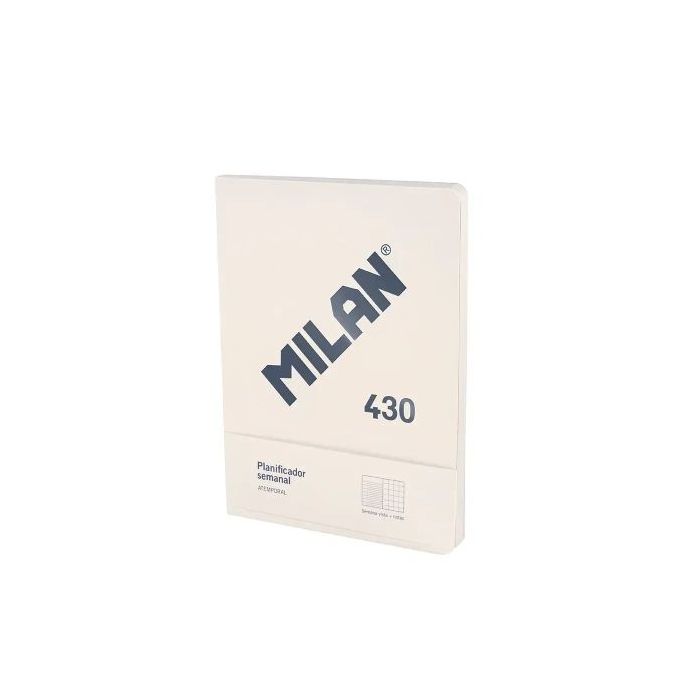 Milan 430 Since 1918 Planificador Semanal y Mensual Formato Libreta Encolada - Papel de 95gr/m² - Color Beige